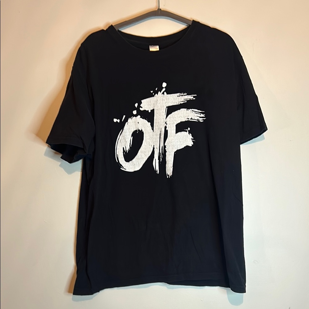 Black T-Shirt with White OTF Graphic